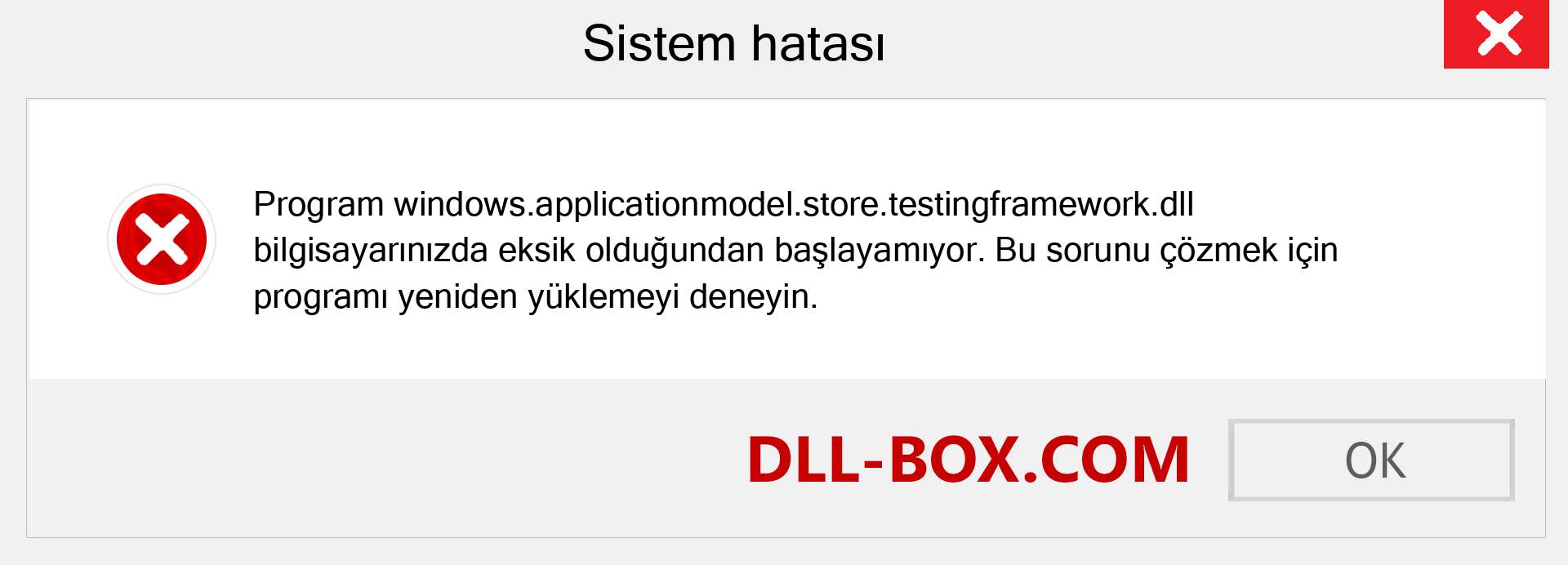 windows.applicationmodel.store.testingframework.dll dosyası eksik mi? Windows 7, 8, 10 için İndirin - Windows'ta windows.applicationmodel.store.testingframework dll Eksik Hatasını Düzeltin, fotoğraflar, resimler